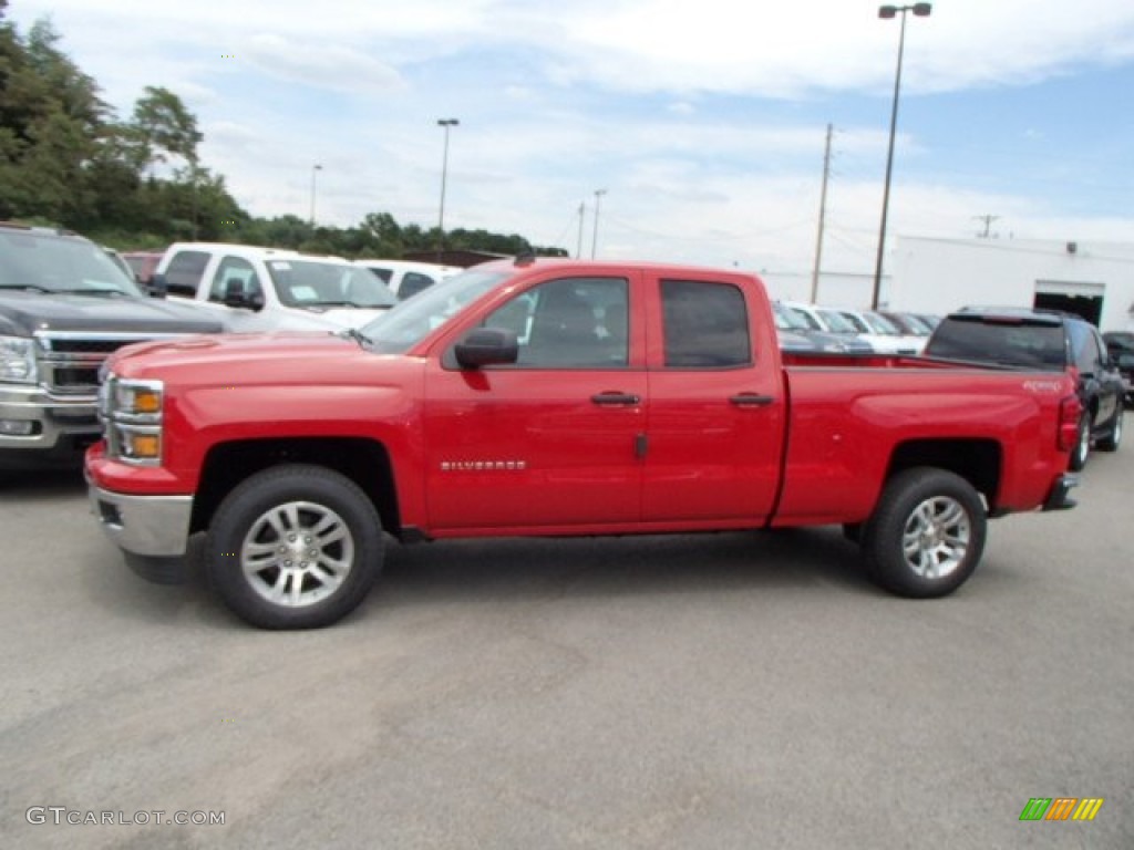 2014 Silverado 1500 LT Double Cab 4x4 - Victory Red / Jet Black photo #5