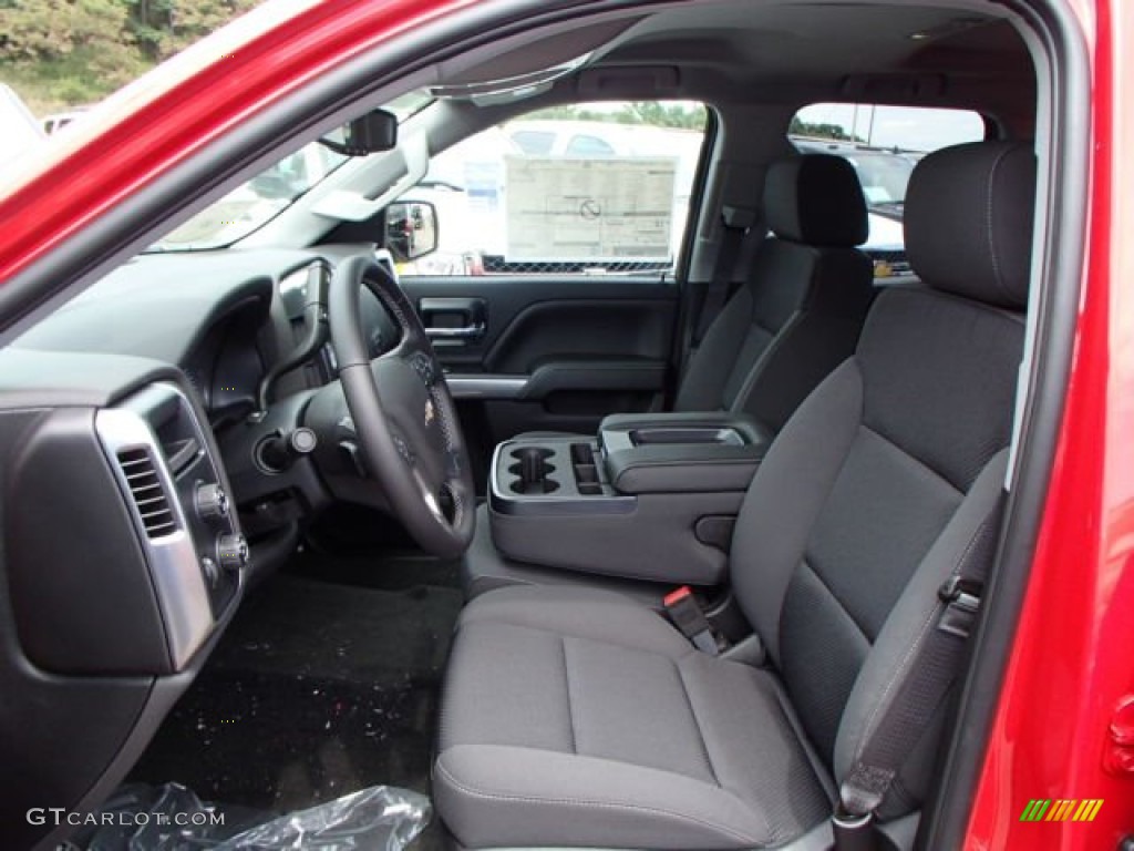 Jet Black Interior 2014 Chevrolet Silverado 1500 LT Double Cab 4x4 Photo #84647999