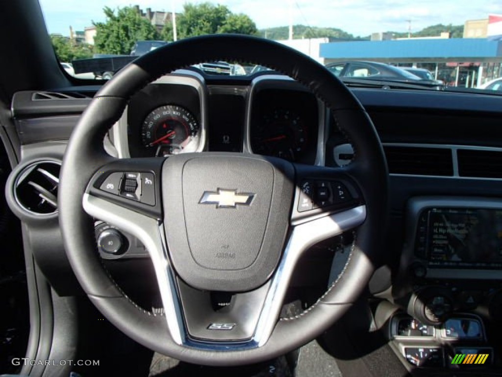 2014 Chevrolet Camaro SS/RS Coupe Black Steering Wheel Photo #84649313