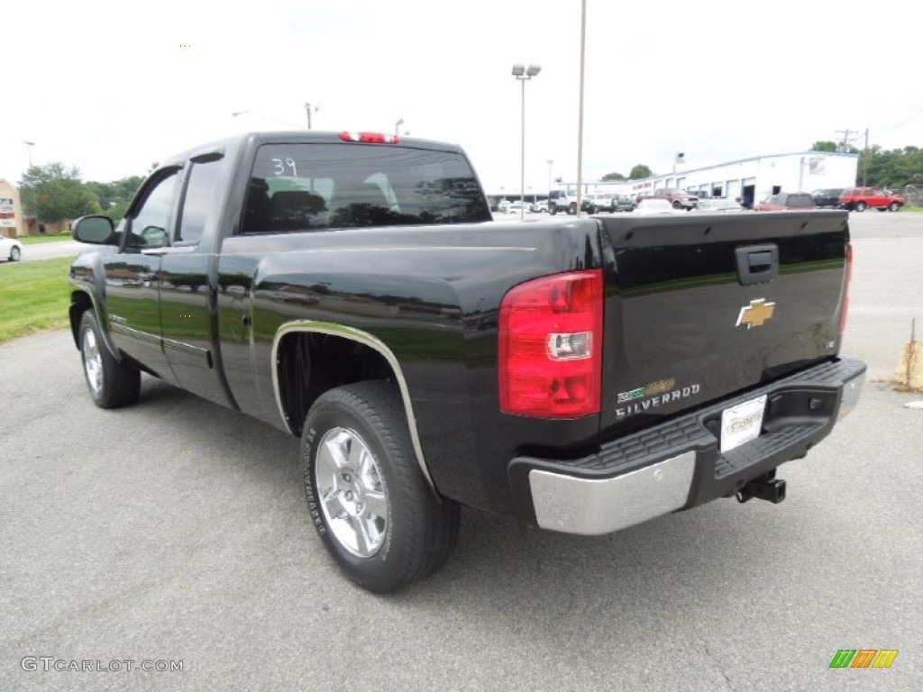 2011 Silverado 1500 LTZ Extended Cab - Black / Dark Cashmere/Light Cashmere photo #4