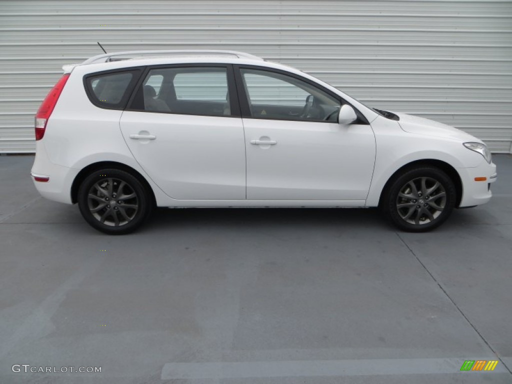2012 Elantra GLS Touring - Polar White / Beige photo #3