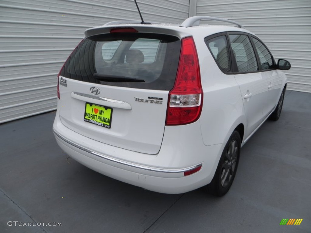 2012 Elantra GLS Touring - Polar White / Beige photo #4