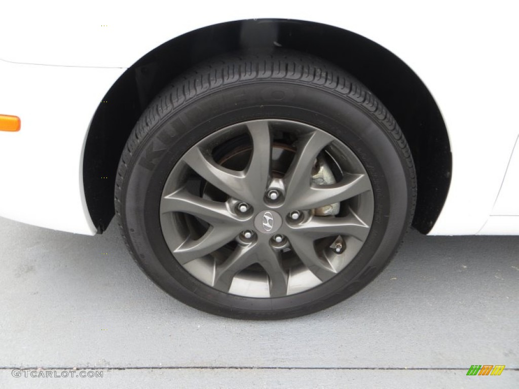 2012 Elantra GLS Touring - Polar White / Beige photo #10