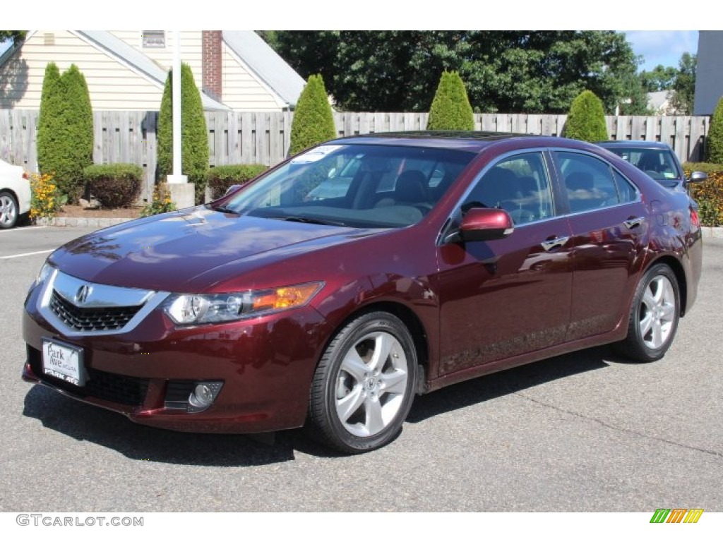 2010 TSX Sedan - Basque Red Pearl / Ebony photo #7