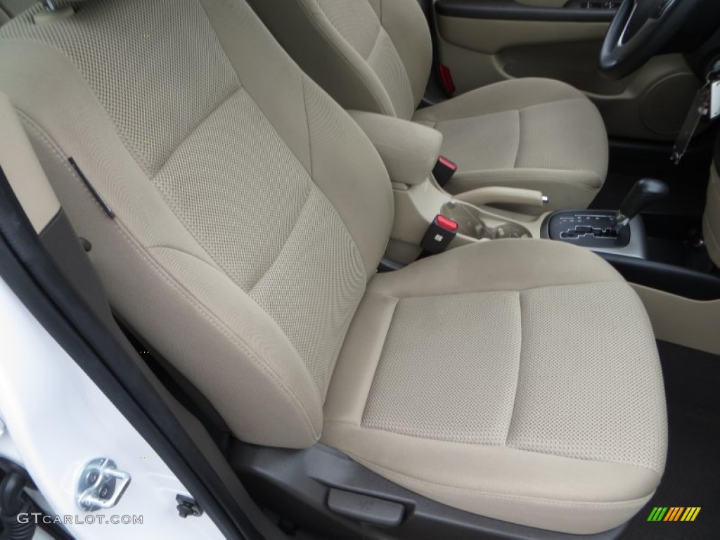 2012 Elantra GLS Touring - Polar White / Beige photo #21
