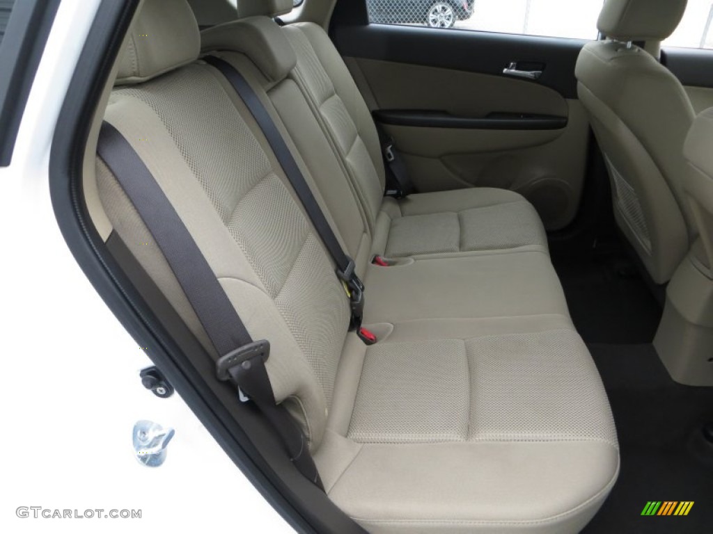 2012 Elantra GLS Touring - Polar White / Beige photo #24