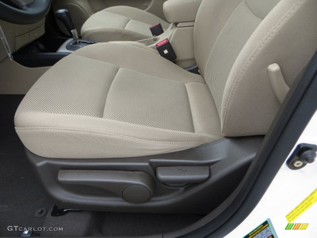 2012 Elantra GLS Touring - Polar White / Beige photo #34