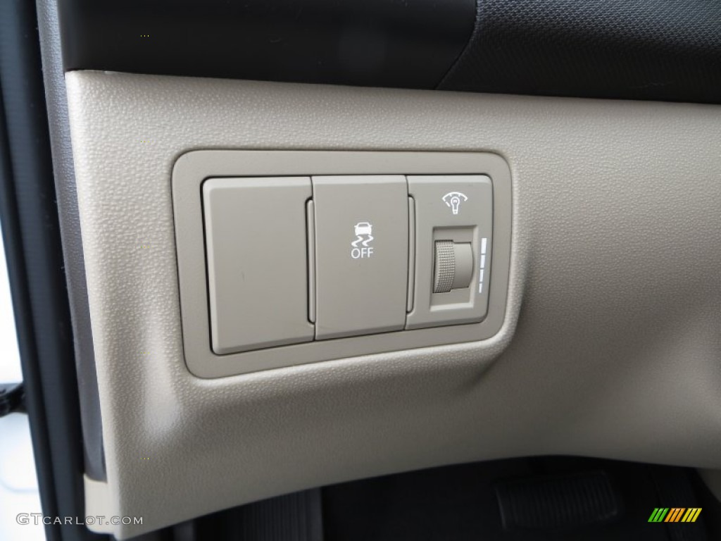 2012 Elantra GLS Touring - Polar White / Beige photo #43