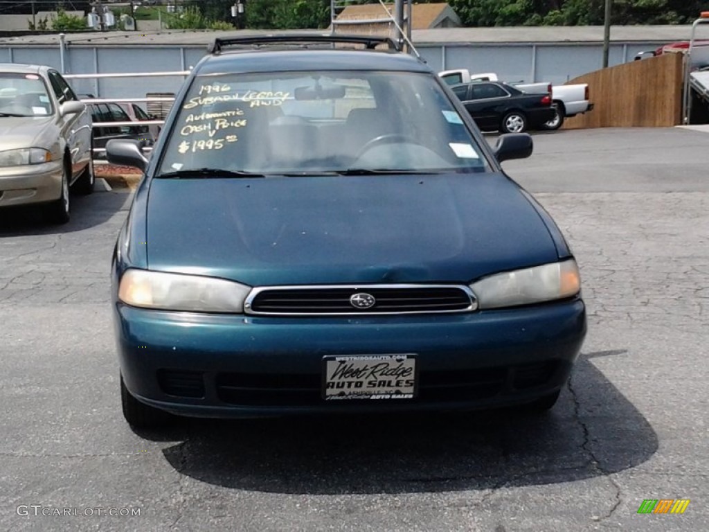 1996 Legacy LS Wagon - Deep Sapphire Blue Pearl / Fern photo #1