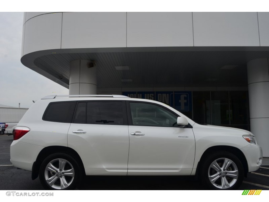 2010 Highlander Limited 4WD - Blizzard White Pearl / Ash photo #2
