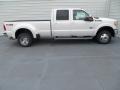 2014 White Platinum Tri-Coat Ford F350 Super Duty Lariat Crew Cab 4x4 Dually  photo #3