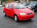 2004 Victory Red Chevrolet Aveo Special Value Hatchback  photo #2