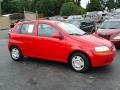 2004 Victory Red Chevrolet Aveo Special Value Hatchback  photo #3