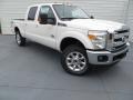 2014 White Platinum Tri-Coat Ford F250 Super Duty Lariat Crew Cab 4x4  photo #1
