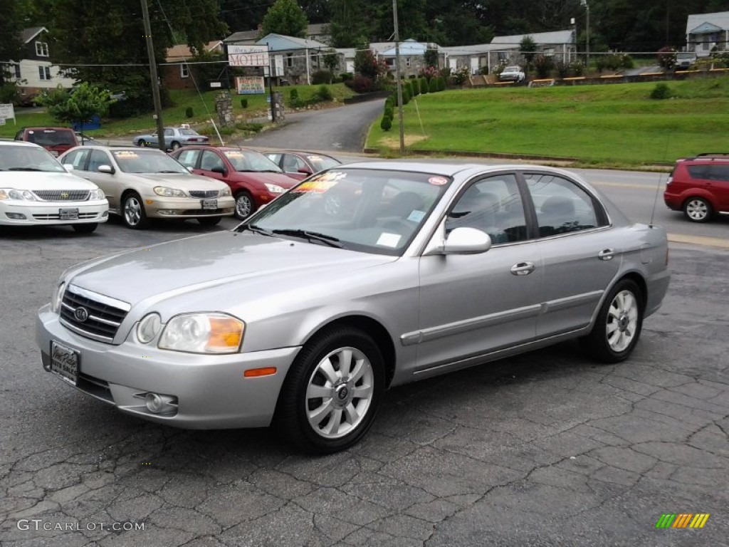 2004 Optima LX V6 - Diamond Silver / Gray photo #7