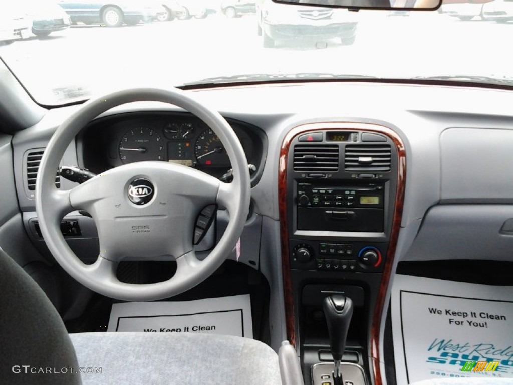 2004 Optima LX V6 - Diamond Silver / Gray photo #8