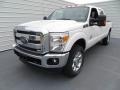 2014 White Platinum Tri-Coat Ford F250 Super Duty Lariat Crew Cab 4x4  photo #7