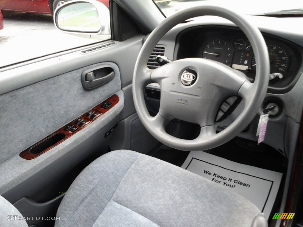 2004 Optima LX V6 - Diamond Silver / Gray photo #13