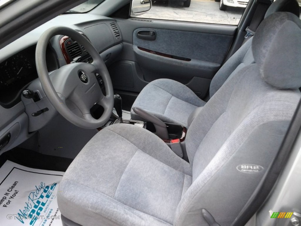 2004 Optima LX V6 - Diamond Silver / Gray photo #14