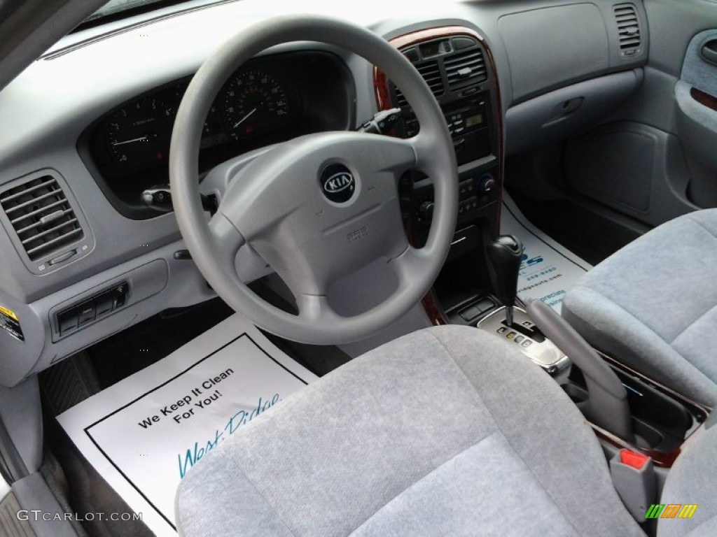 2004 Optima LX V6 - Diamond Silver / Gray photo #16