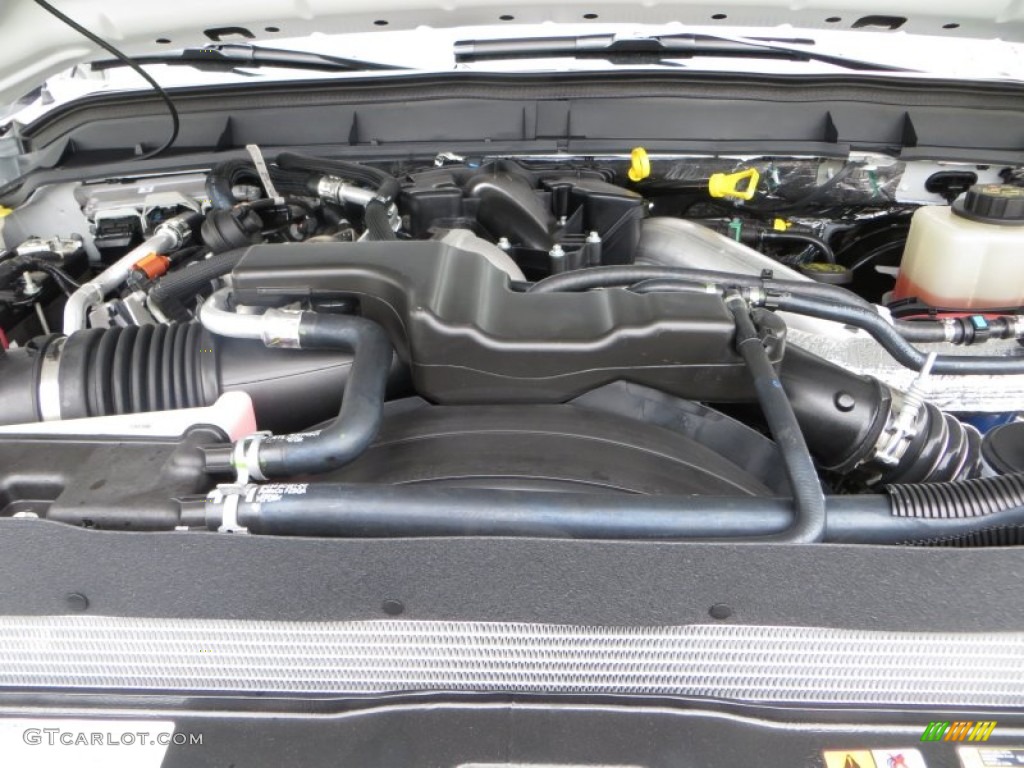 2014 F250 Super Duty Lariat Crew Cab 4x4 - White Platinum Tri-Coat / Black photo #17