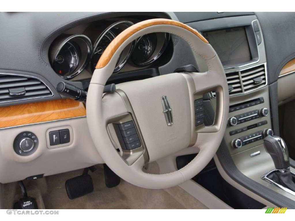 2010 Lincoln MKT FWD Light Stone Steering Wheel Photo #84657962