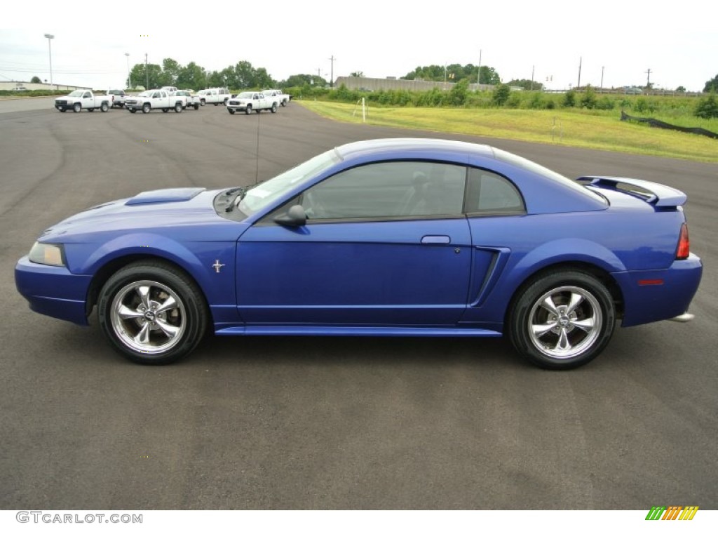 2003 Mustang V6 Coupe - Sonic Blue Metallic / Dark Charcoal photo #3