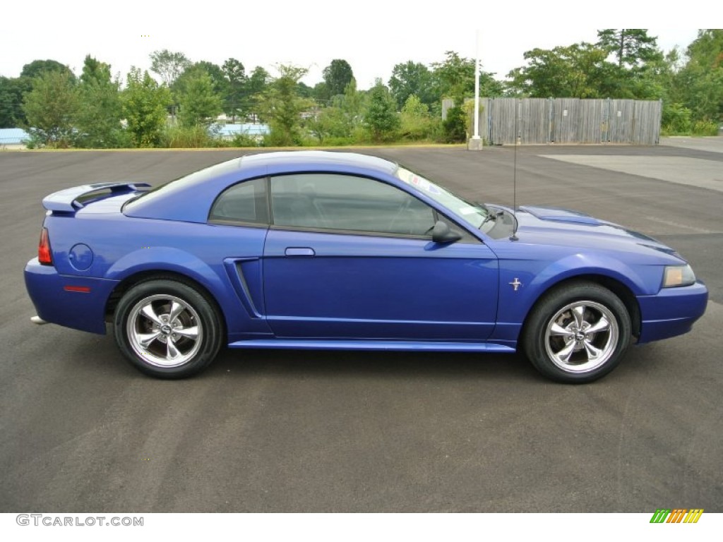 2003 Mustang V6 Coupe - Sonic Blue Metallic / Dark Charcoal photo #6