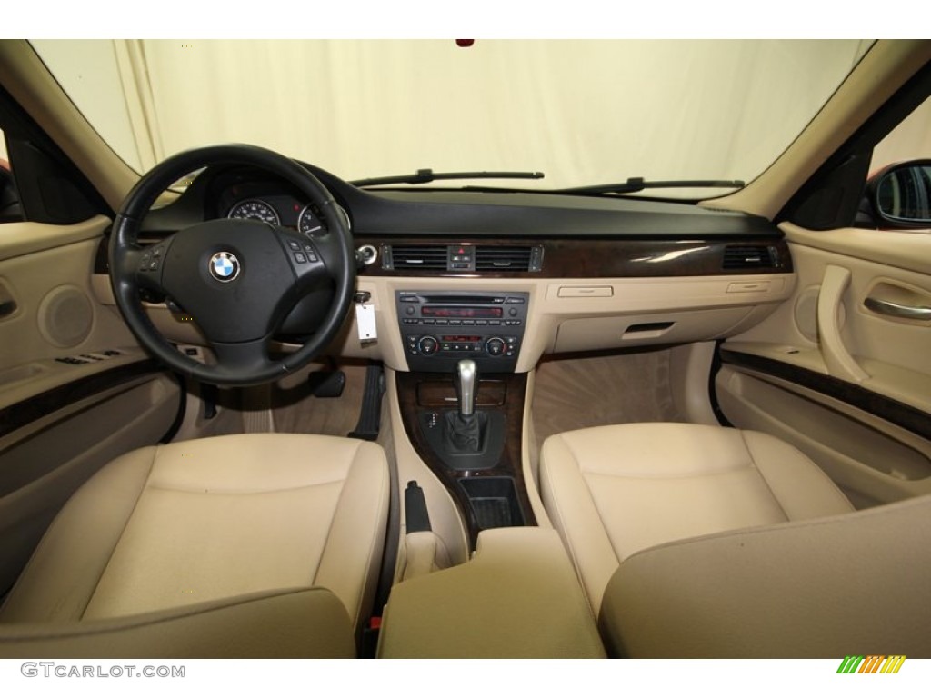 2006 3 Series 325i Sedan - Electric Red / Beige photo #4