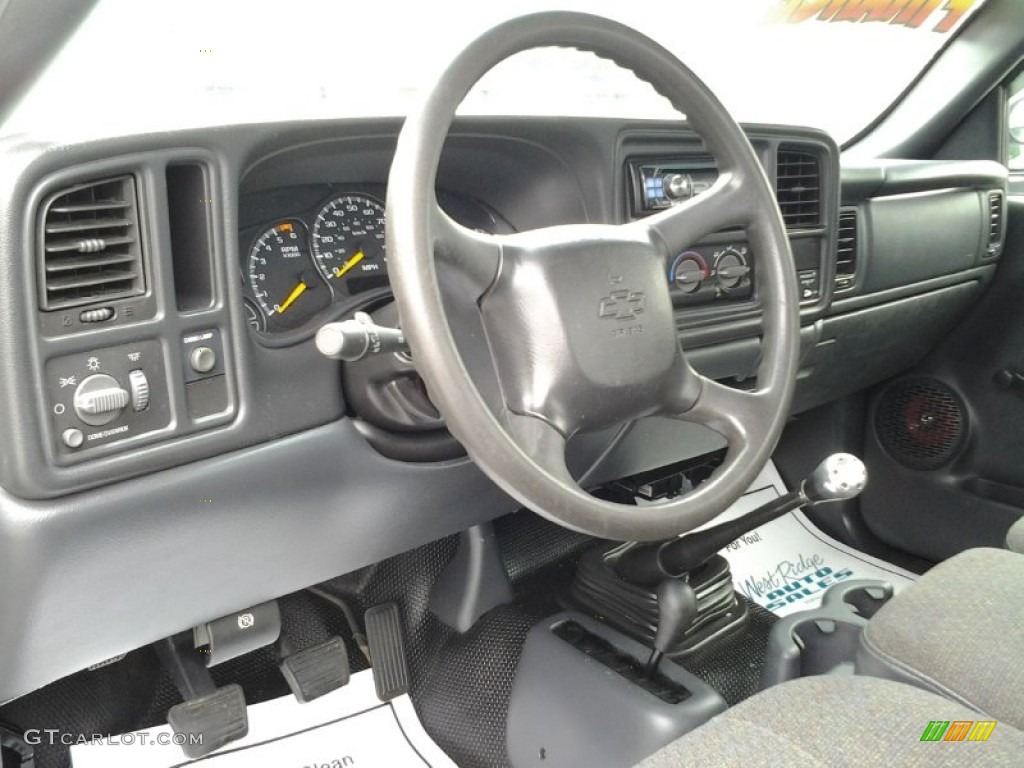2001 Chevrolet Silverado 1500 Regular Cab 4x4 Graphite Dashboard Photo #84658412