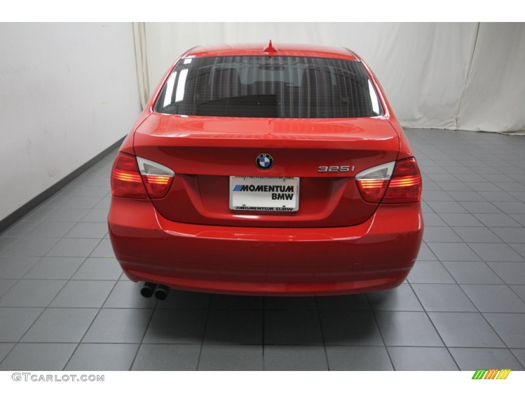 2006 3 Series 325i Sedan - Electric Red / Beige photo #12