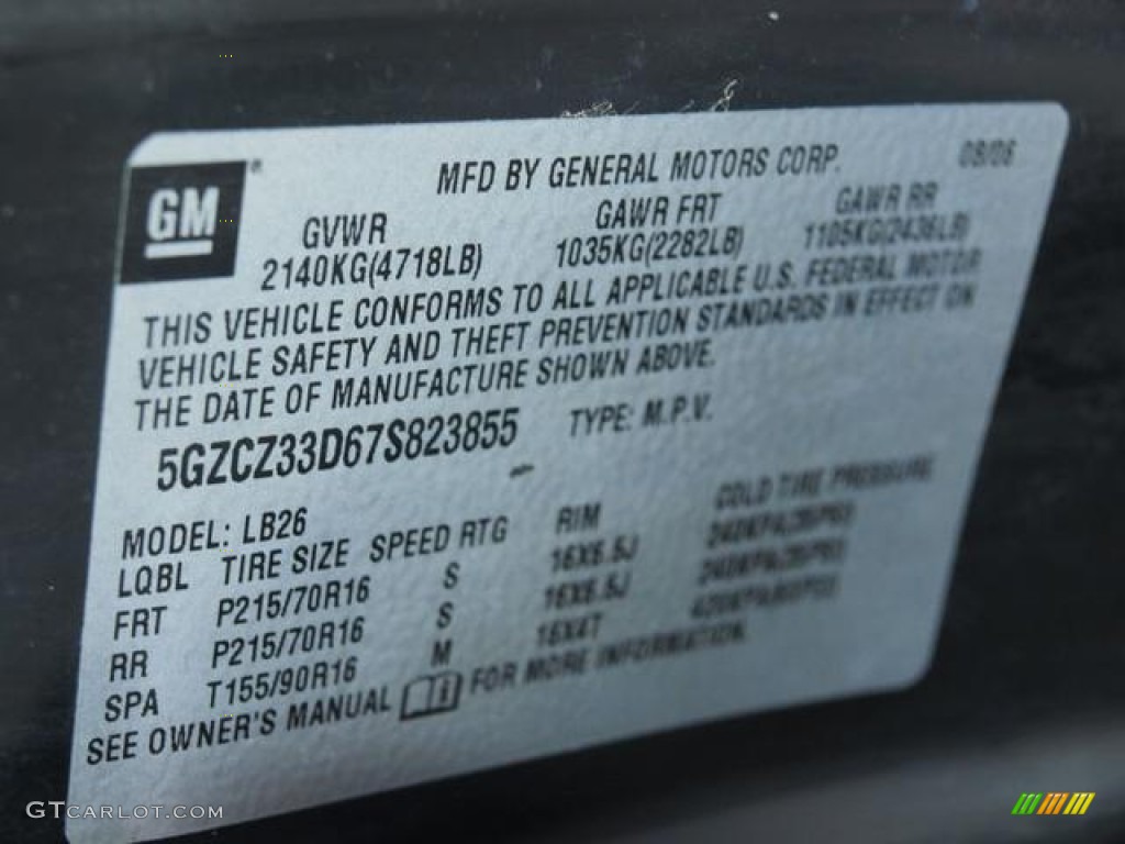 2007 VUE  - Silver Nickel Metallic / Gray photo #17