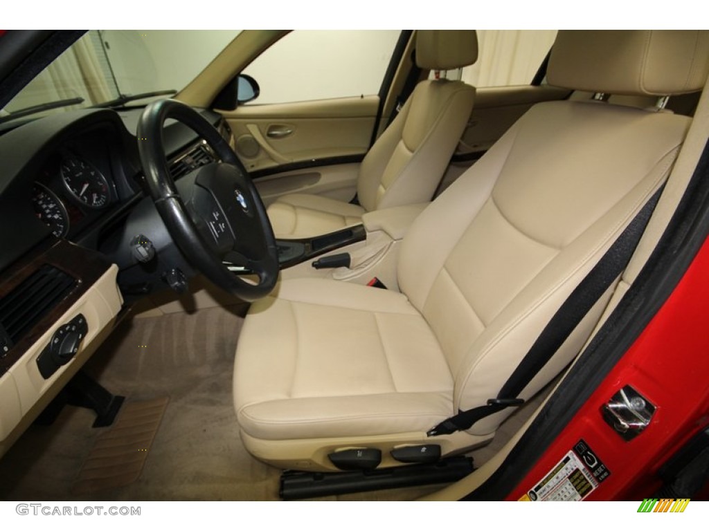 2006 3 Series 325i Sedan - Electric Red / Beige photo #13