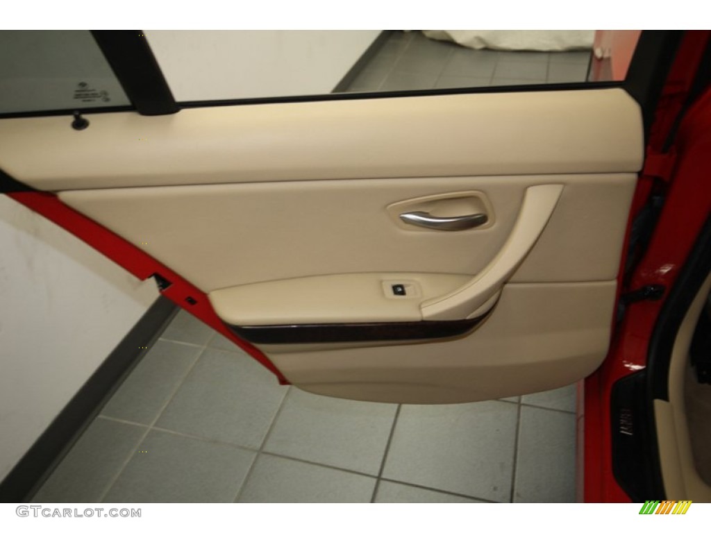2006 3 Series 325i Sedan - Electric Red / Beige photo #26