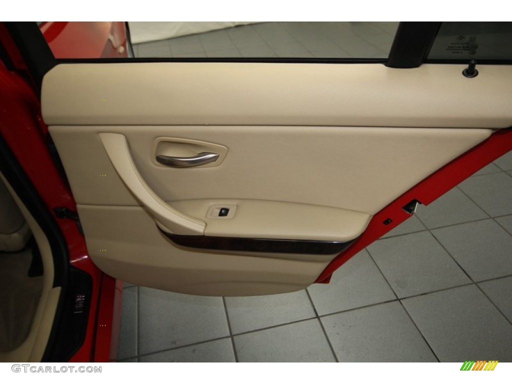 2006 3 Series 325i Sedan - Electric Red / Beige photo #31