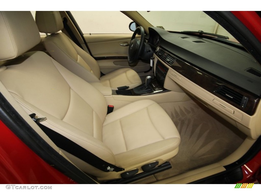 2006 3 Series 325i Sedan - Electric Red / Beige photo #33
