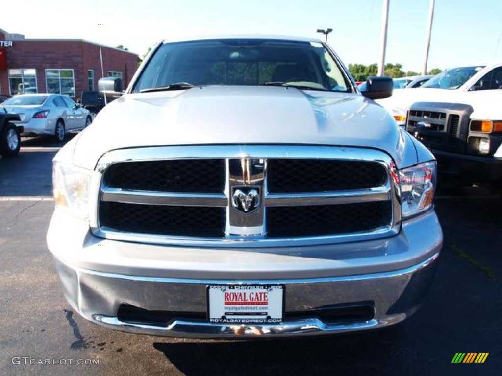 2010 Ram 1500 SLT Quad Cab 4x4 - Bright Silver Metallic / Dark Slate Gray photo #6