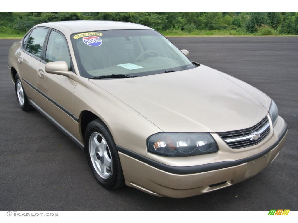 Sandstone Metallic 2005 Chevrolet Impala Standard Impala Model Exterior Photo #84659087