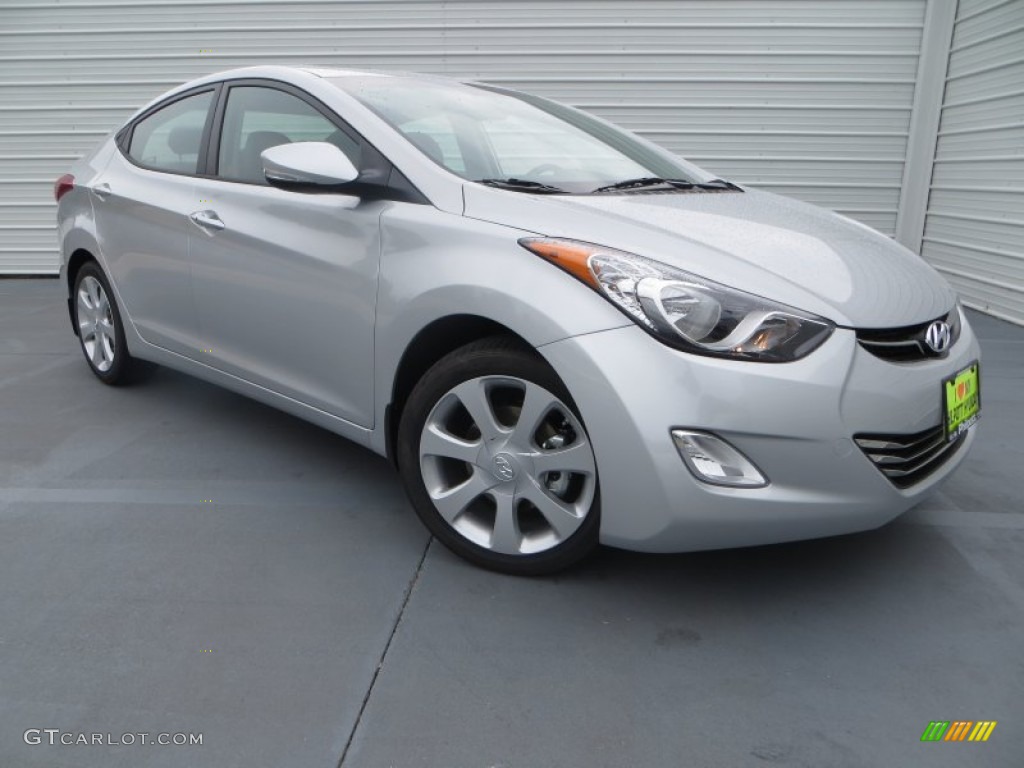 2013 Elantra Limited - Shimmering Air Silver / Gray photo #2