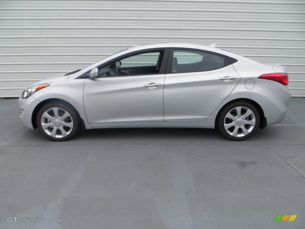 2013 Elantra Limited - Shimmering Air Silver / Gray photo #6