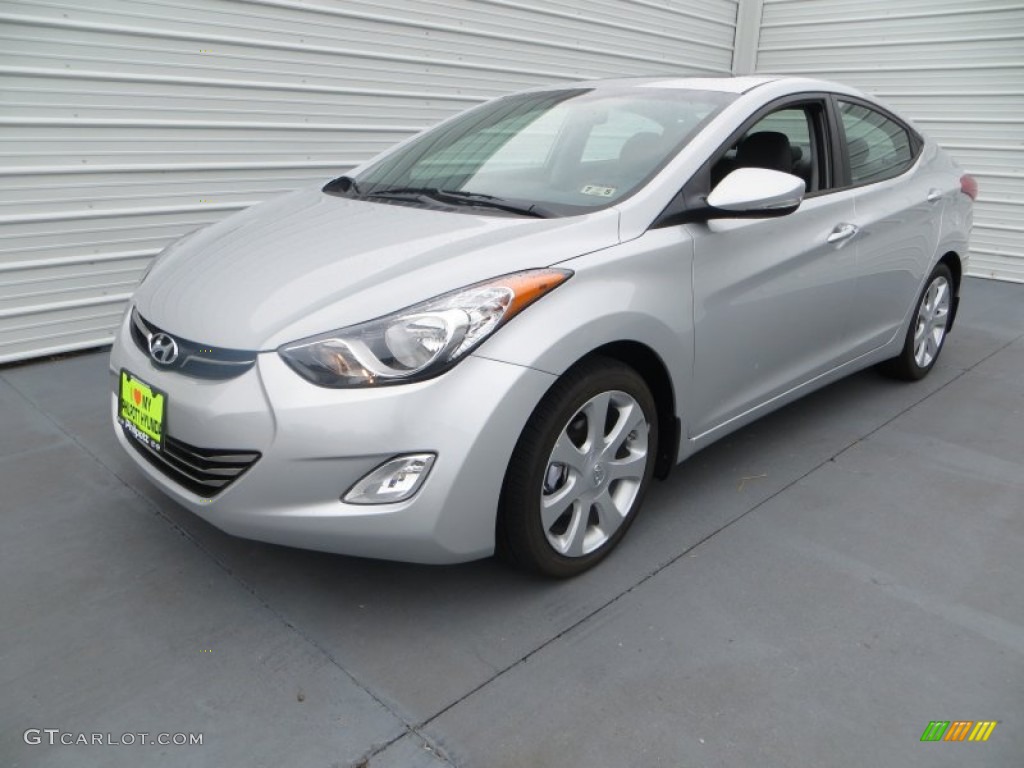 2013 Elantra Limited - Shimmering Air Silver / Gray photo #7