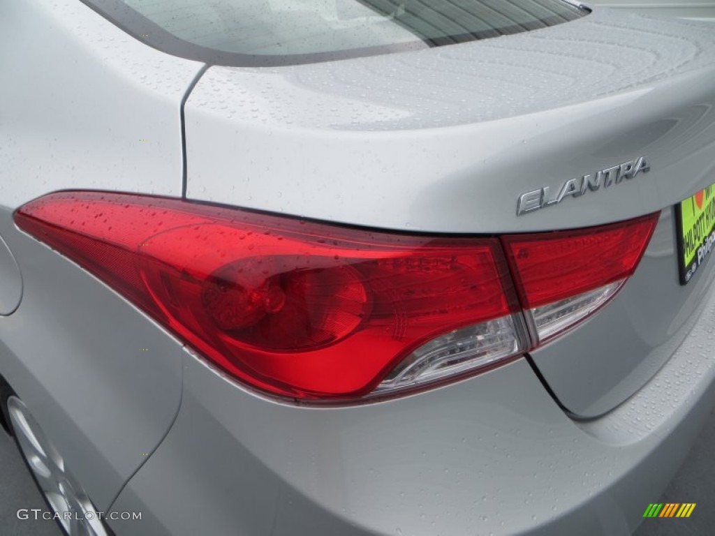 2013 Elantra Limited - Shimmering Air Silver / Gray photo #13