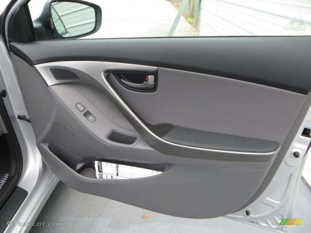 2013 Elantra Limited - Shimmering Air Silver / Gray photo #18