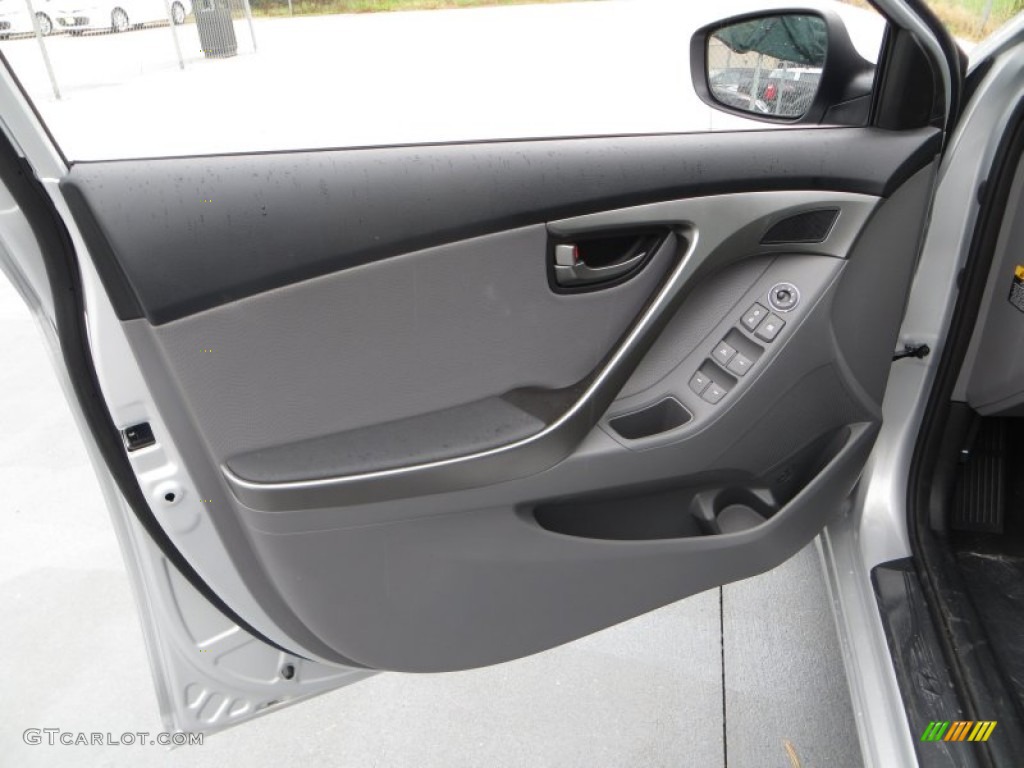 2013 Elantra Limited - Shimmering Air Silver / Gray photo #24
