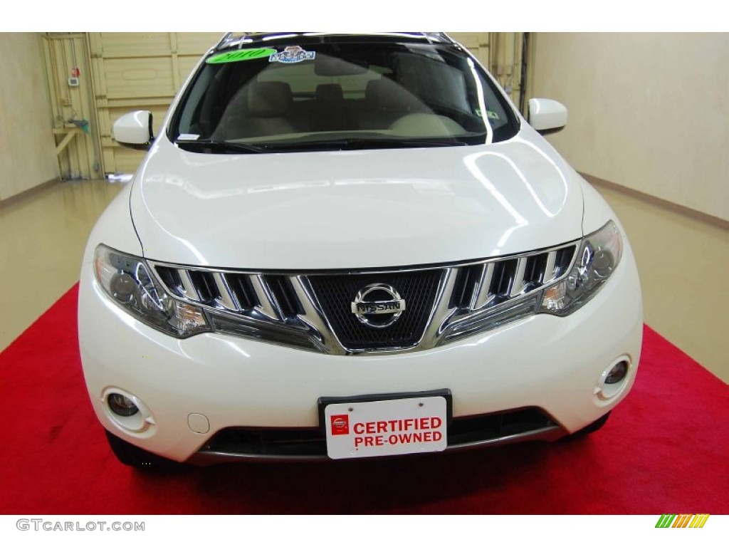 2010 Murano SL - Glacier White Pearl / Beige photo #2