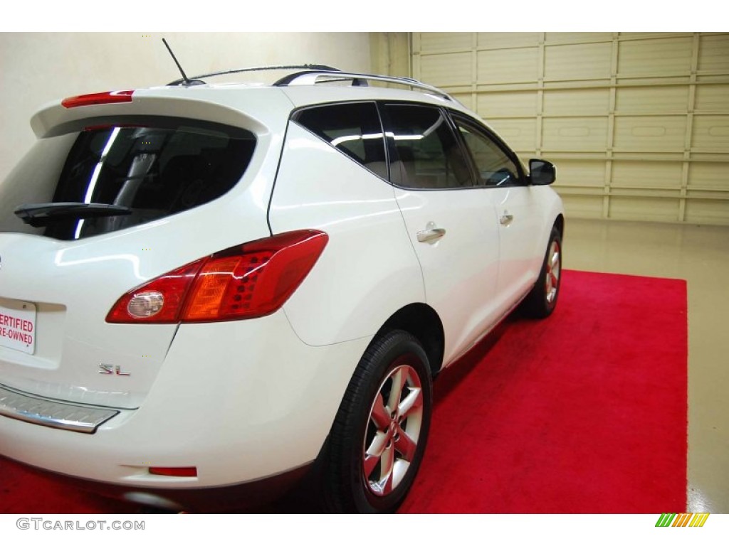 2010 Murano SL - Glacier White Pearl / Beige photo #6