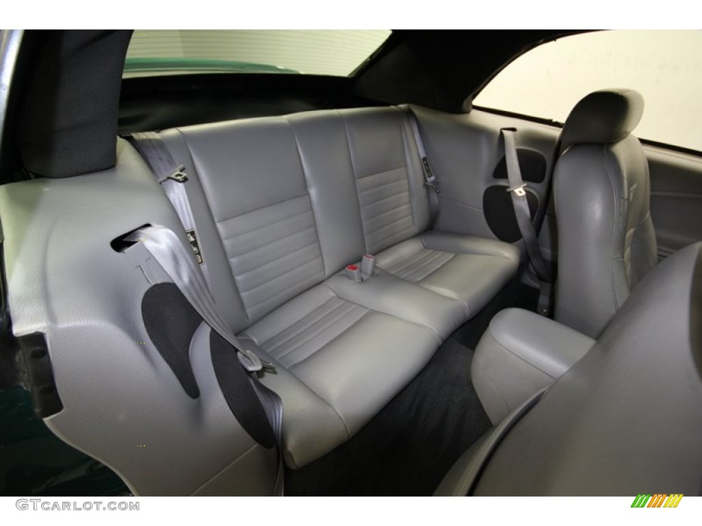 Medium Graphite Interior 2000 Ford Mustang GT Convertible Photo #84662624