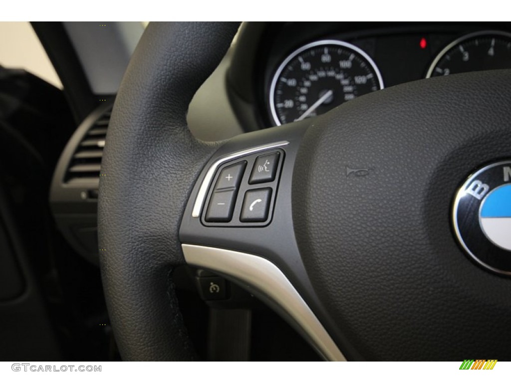 2012 1 Series 128i Coupe - Black Sapphire Metallic / Black photo #25