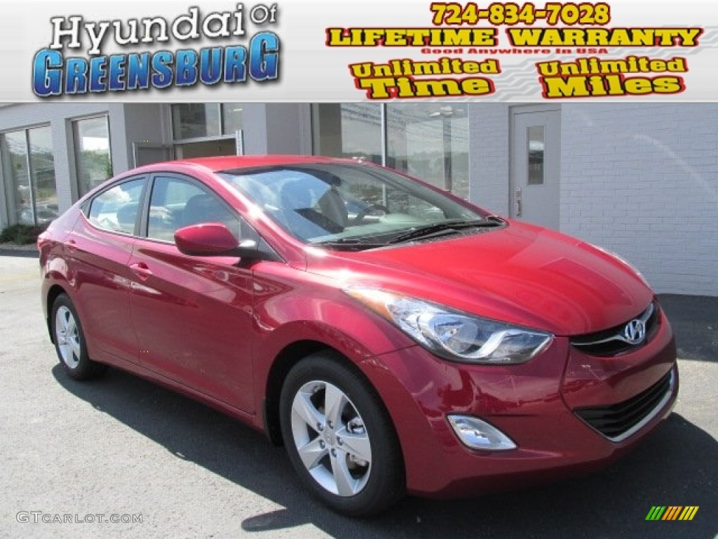 2013 Elantra GLS - Sparkling Ruby / Gray photo #1