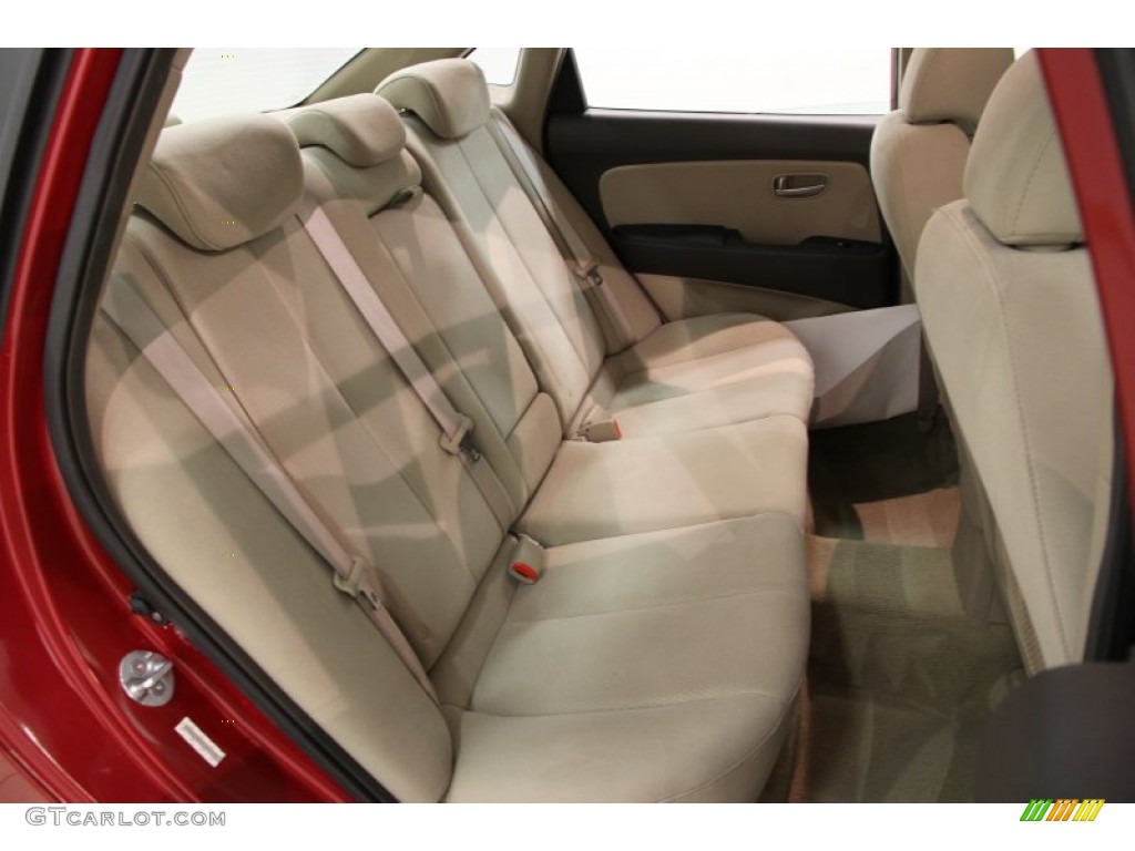 Beige Interior 2007 Hyundai Elantra GLS Sedan Photo #84664694